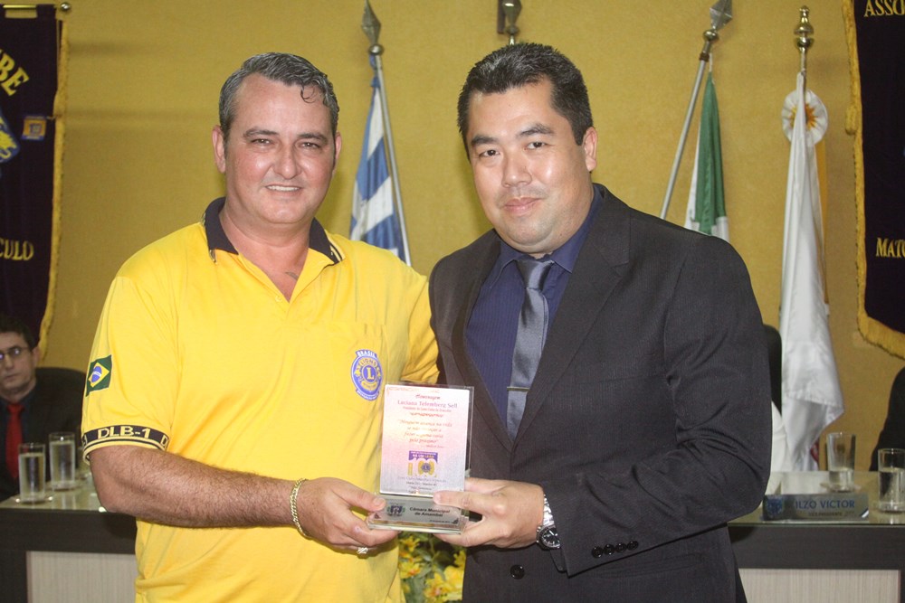 Câmara Municipal realiza solenidade em comemoração aos 100 anos do Lions Clube 25.JPG