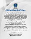Câmara Municipal de Vereadores suspende trabalhos até o dia 4 de junho por razões de segurança sanitária Câmara Municipal de Vereadores suspende trabalhos até o dia 4 de junho por razões de segurança sanitária