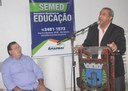 Vereadores participam do lançamento do projeto EJA municipal Vereadores participam do lançamento do projeto EJA municipal