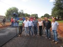 Vereadores visitam obras de asfalto e cobram qualidade no serviço para a população Vereadores visitam obras de asfalto e cobram qualidade no serviço para a população